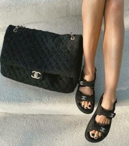 Chanel dad sandals - chanel, cc